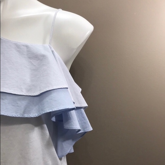 Ruffled one shoulder blouse. NWOT - Picture 3 of 6